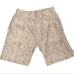 Kenneth Cole Men's Beige Patterned Shorts